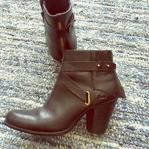 BOC Black Bootie Heels